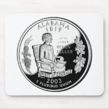 Alabama State Quarter Mouse Pads