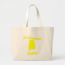 Alabama: The Yellowhammer State Canvas Bags