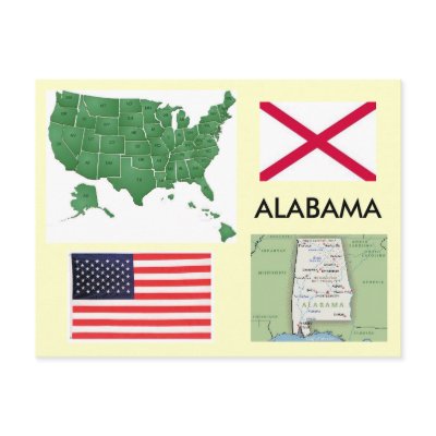 Alabama, USA Postcard by archemedes