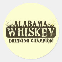 Alabama Whiskey Drinking Champion Sticker