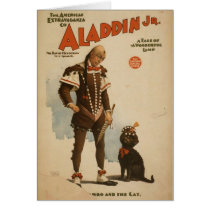 Aladdin Jr, 'Rambo and the Cat' Retro Theatre Greeting Card