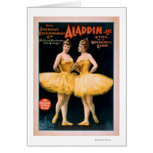 Aladdin Jr. Tale of a Wonderful Lamp Theatre Card