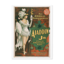 "Aladdin Jr" Vintage Theatre Postcard