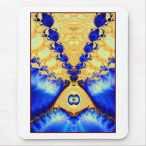 aladdin's lamp: gold & lapis mouse pad