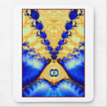 aladdin's lamp: gold & lapis mousepads