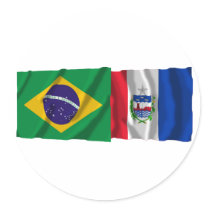 Alagoas & Brazil Waving Flags