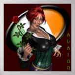 "Alainn" Beautiful Irish Redhead Sexy Pinup Girl posters