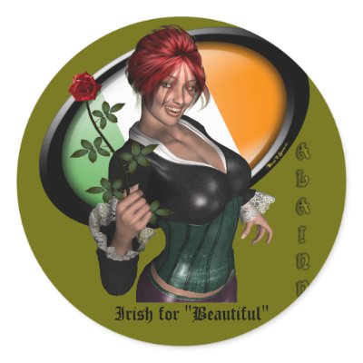 "Alainn" Sexy Irish Lucky Green Lapel Stickers by sexyshirts2