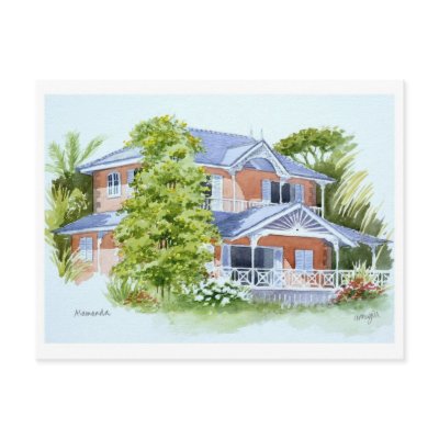Alamanda, Stonehaven Bay. Tobago Post Cards by Fothergills