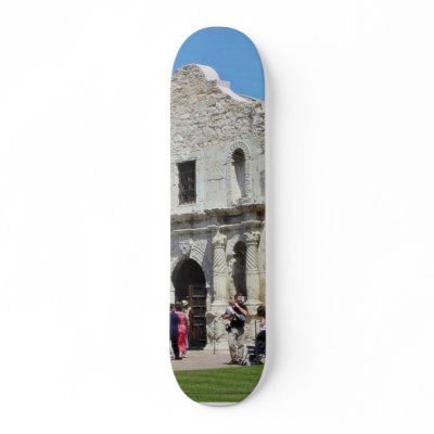 Alamo San Antonio Forts Texas Skate Board by lifesphere