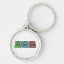 Alamos-Al-Am-Os-Aluminium-Americium-Osmium Key Chains