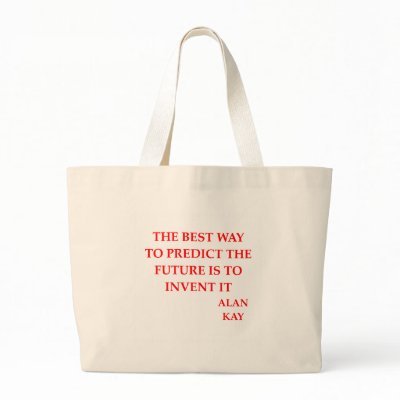 alan kay quote tote bags by jimbuf
