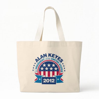 Alan Keyes for President 2012 Canvas Bags by visualnewbie