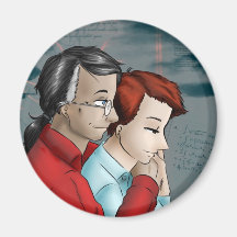 Alan&Ruby Fridge Magnet