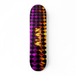 Alan skateboard fire and flames design.