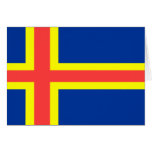Aland Island Flag Set Greeting Card
