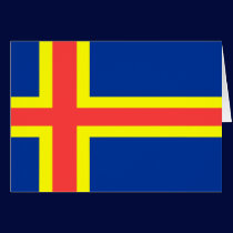 Aland Island Flag Set cards