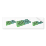 Alar as Al Aluminium  and Ar Argon Bumper Stickers