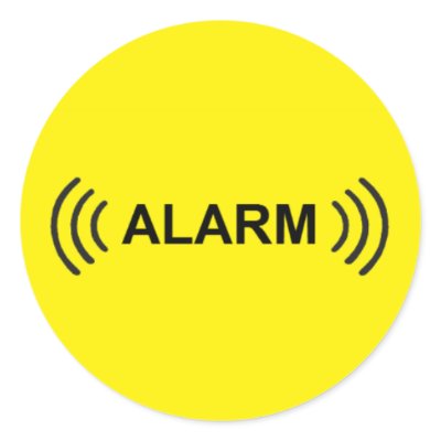 ALARM STICKER by Norfeldt