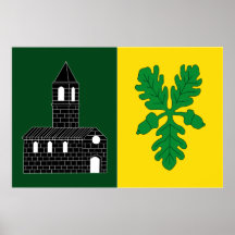 Alas I Cerc., Spain flag Print