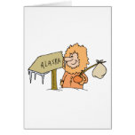 Alaska AK Alaskan Eskimo Vintage Travel Souvenir Card