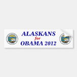 Alaska for Obama 2012 sticker Bumper Stickers