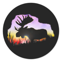 Alaska Moose Sillouette