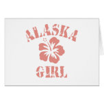 Alaska Pink Girl Card