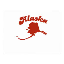 ALASKA Red State Postcards