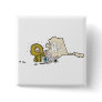 Alaska State AK Map with Native American Eskimo Button