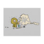 Alaska State AK Map with Native American Eskimo Postcards