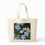 Alaska State Flower Forget me nots, tote bags
