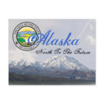 Alaska State Seal Mount McKinley Post Card