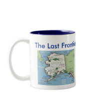 Alaska Symbols & Map Mug