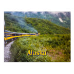 Alaska Train Travel Postcard