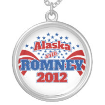 Alaska with Romney 2012 Custom Necklace