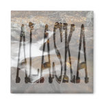 Alaskan Autumn Waterfall; Alaska Souvenir Refrigerator Magnet