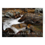 Alaskan Autumn Waterfall; Customisable Greeting Cards