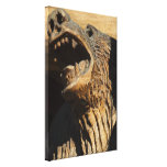 Alaskan Bear Carving - A Fine Art Print Gallery Wrapped Canvas