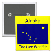 Alaskan Flag Button
