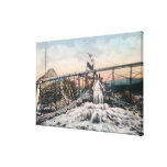 Alaskan Gold Mining Operation Sluice Box Stretched Canvas Print