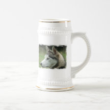 Alaskan Husky Beer Stein Mugs