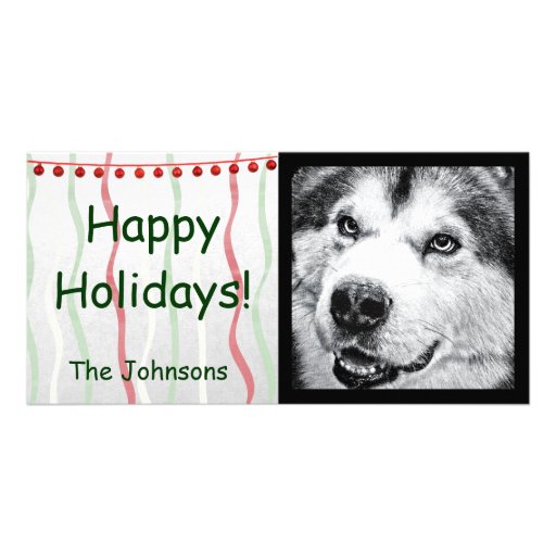 ALASKAN MALAMUTE CUSTOMIZED PHOTO CARD