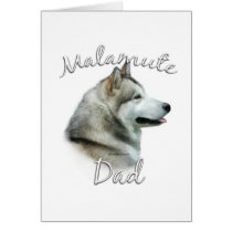 Alaskan Malamute Dad 2 Greeting Cards