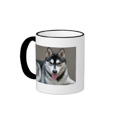 Alaskan Malamute Dogs Mug by ironydesignphotos
