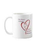 Alaskan Malamute Heart Belongs Coffee Mug