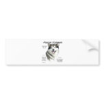 Alaskan Malamute History Design bumper stickers