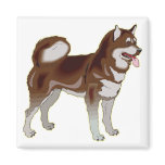 Alaskan Malamute Refrigerator Magnets