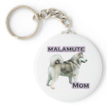 Alaskan Malamute Mom 4 - Keychain