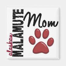 Alaskan Malamute Mum 2 Magnets